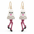 Betsey Johnson Dancing Ghost Dangle Earrings