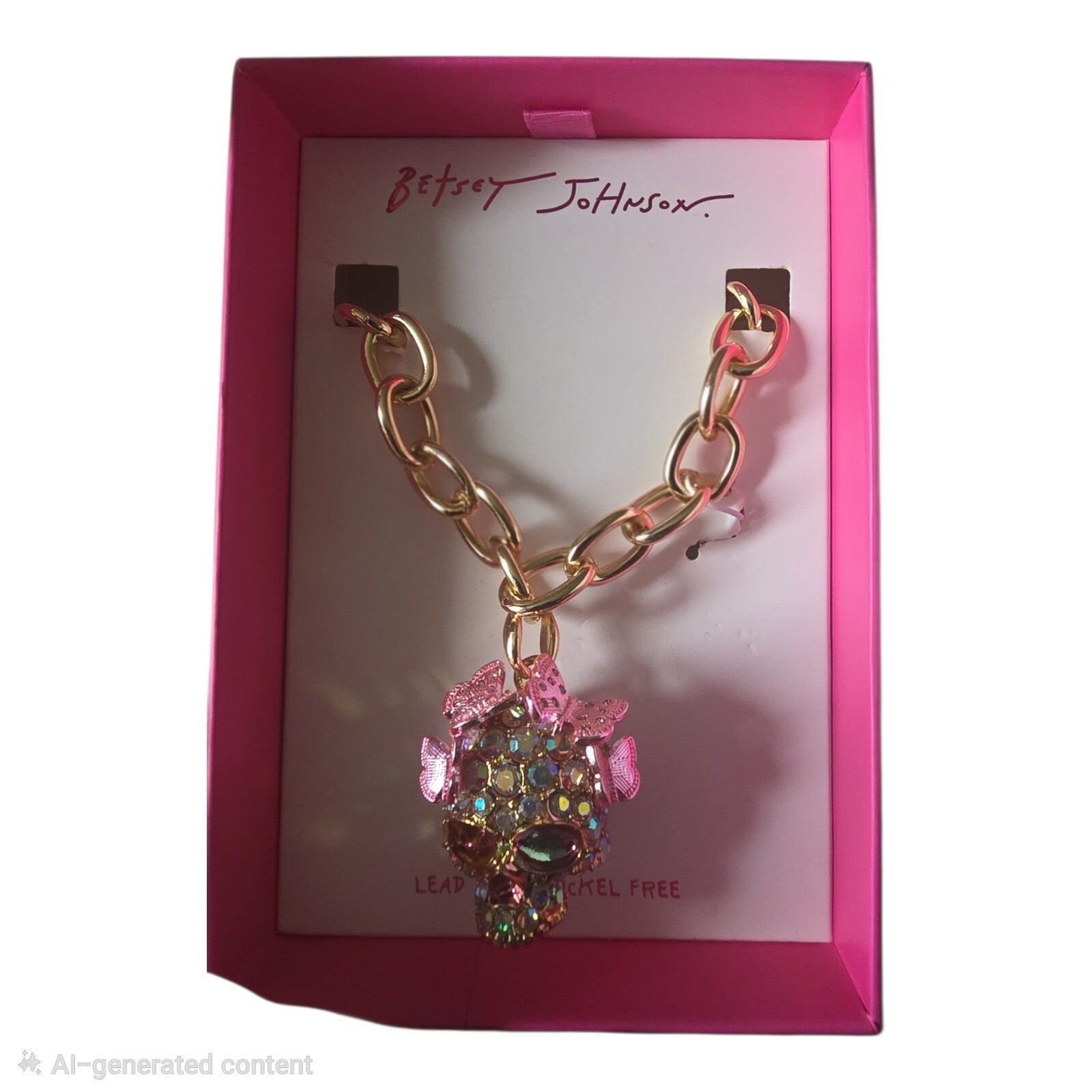 Betsey Johnson Pink Skull