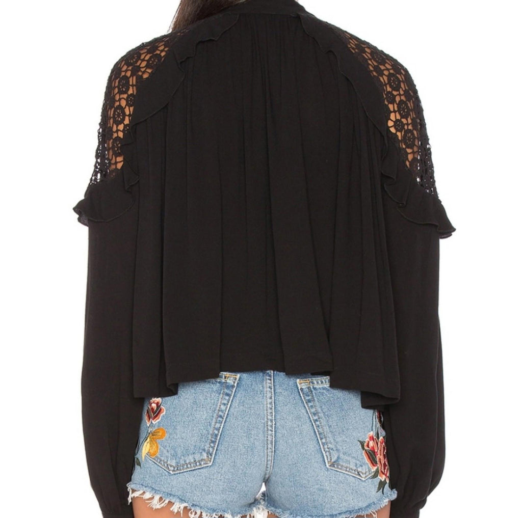 Free People Little Bit of Love Blouse XS