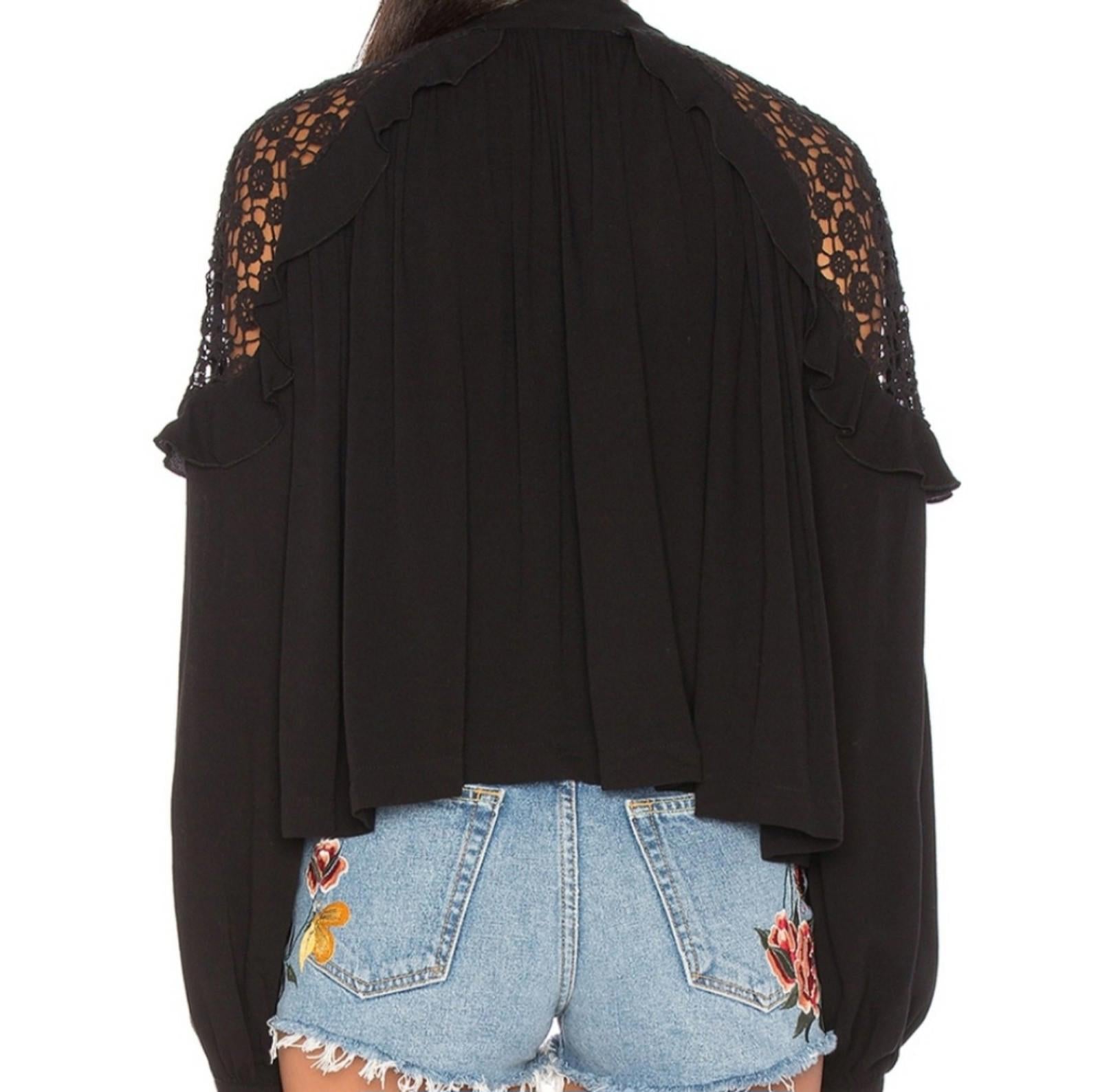 Free People Little Bit of Love Blouse XS