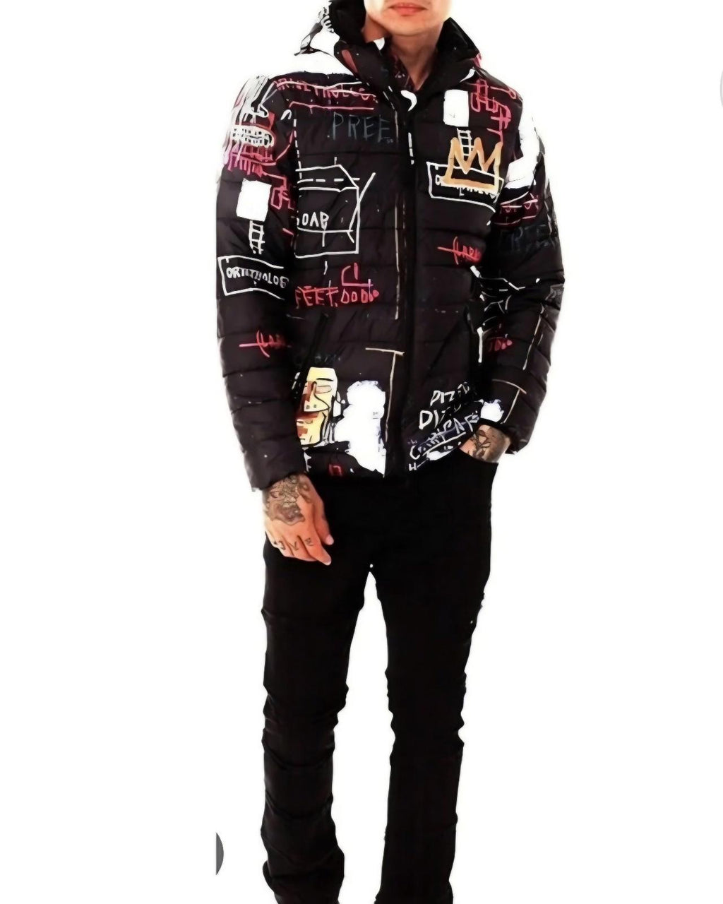 Jean-Michel Basquiat x Members Only Alchemy Puffer J M