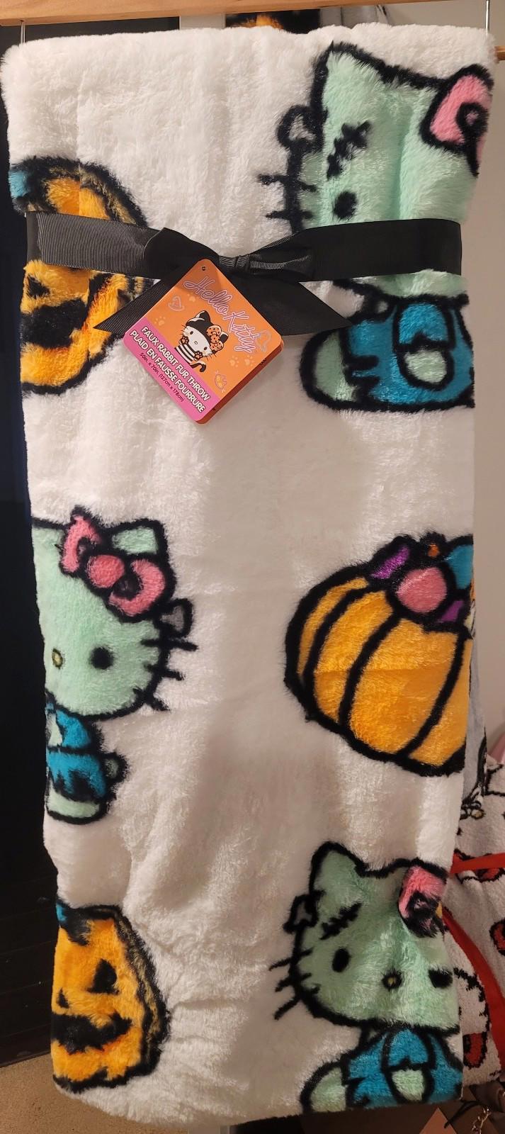 Hello Kitty Halloween Frankenstein Blanket