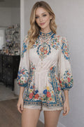 DALIA MACPHEE Long Sleeve Romper Without Belt