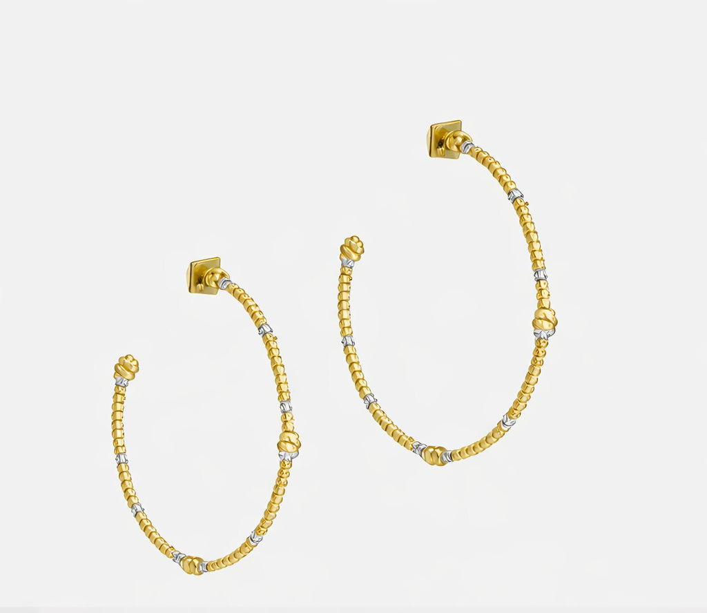 Alexis Bittar Crystal Knot Hoop Earrings
