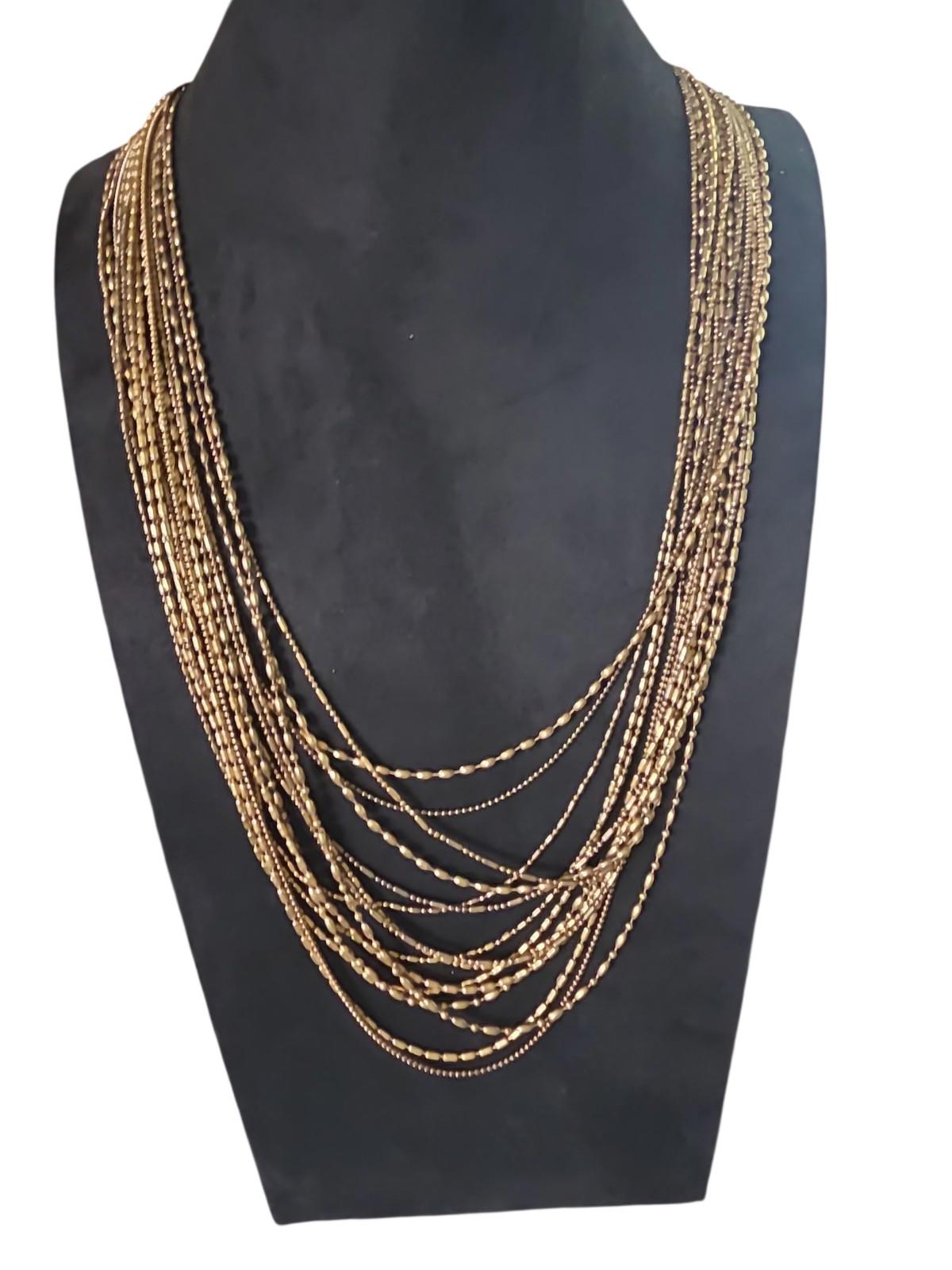 Chicos Beaded Layered Necklace