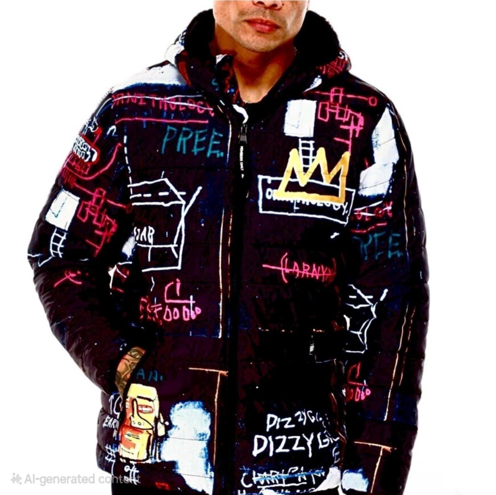 Jean-Michel Basquiat x Members Only Alchemy Puffer J M