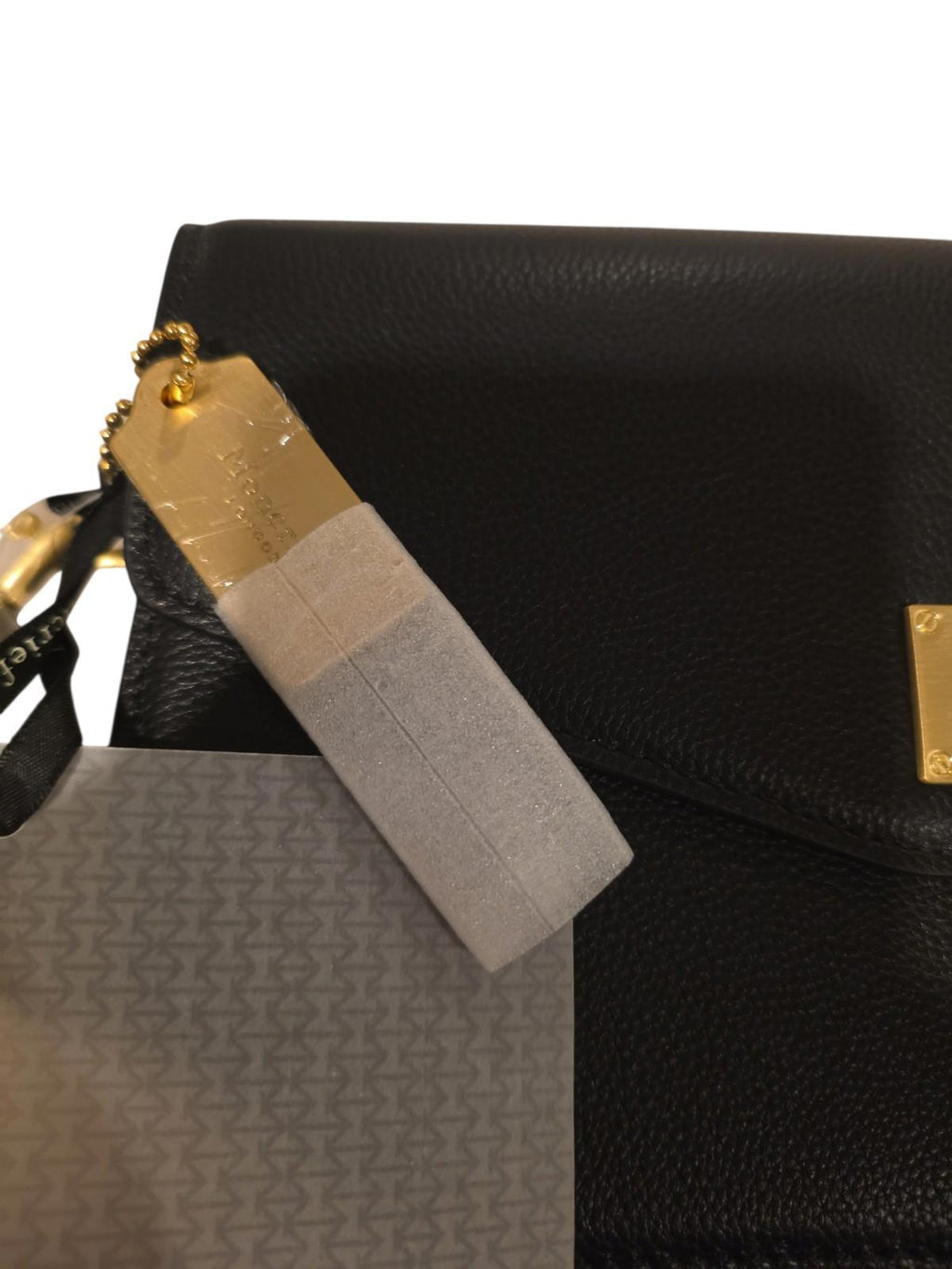 NWT Moncrief London Handbag Taylor Leather Flap Shoulder Purse Black Retail $825