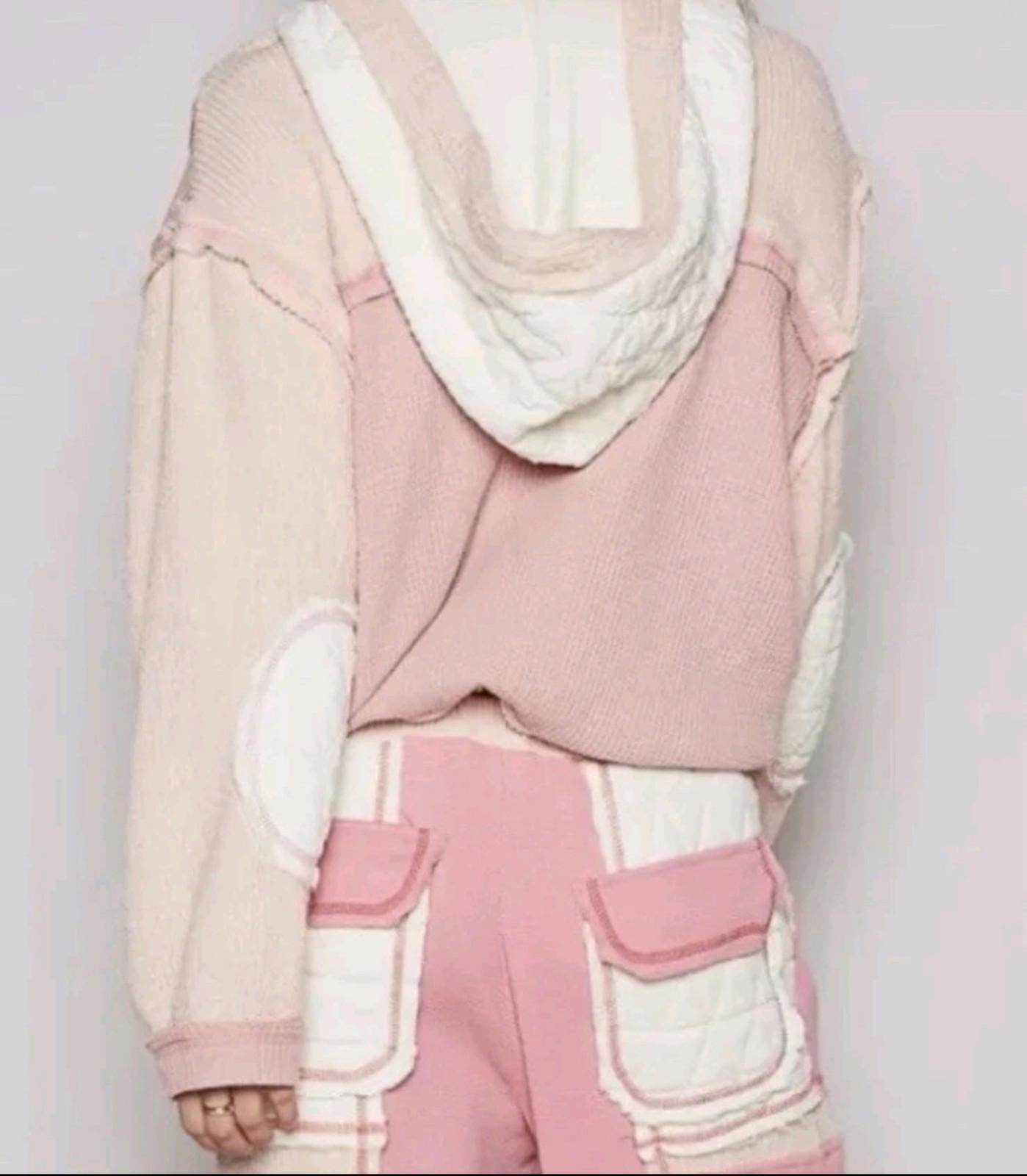 POL Multi Fabric Hooded Jacket L