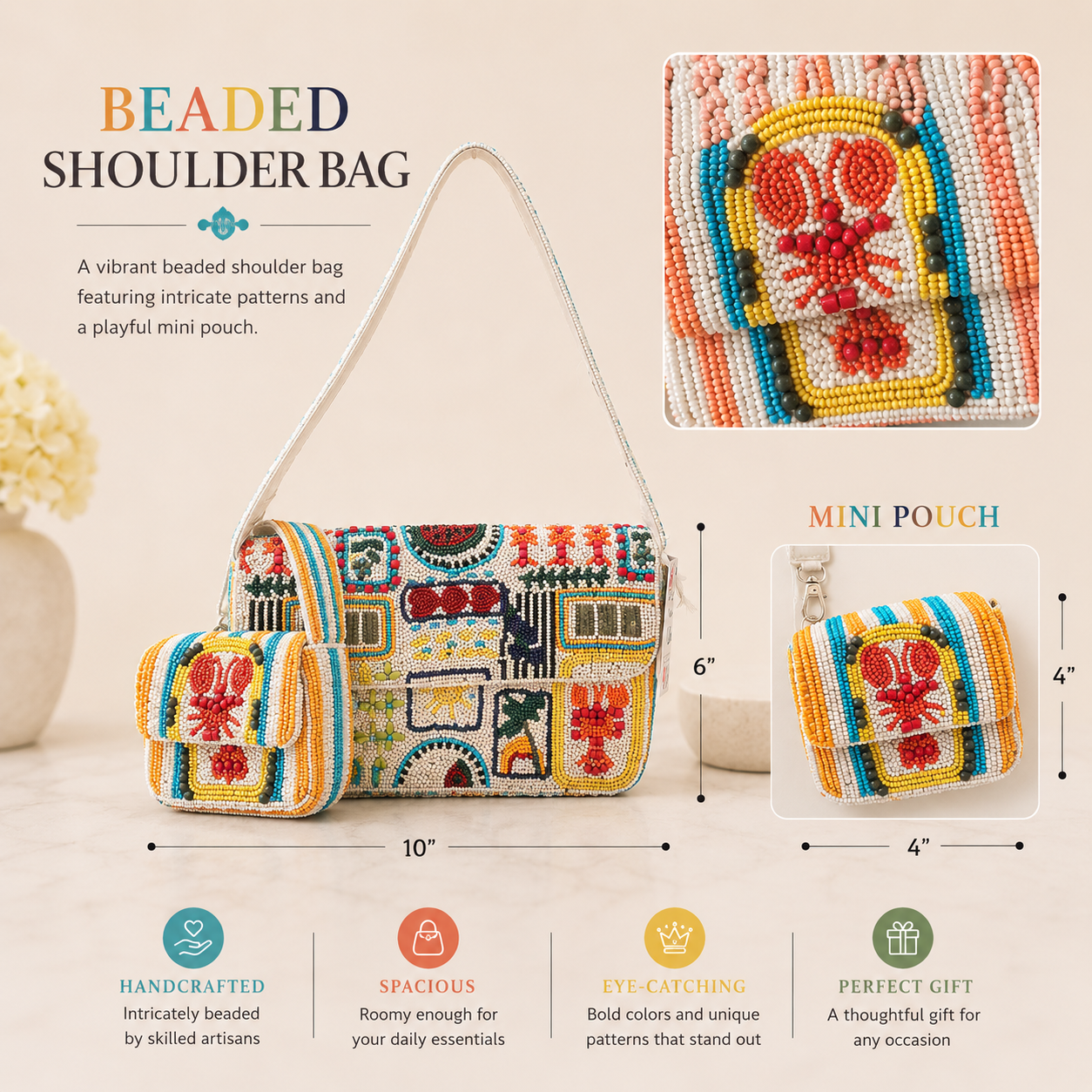 Handmade Beaded Bags – Made in India