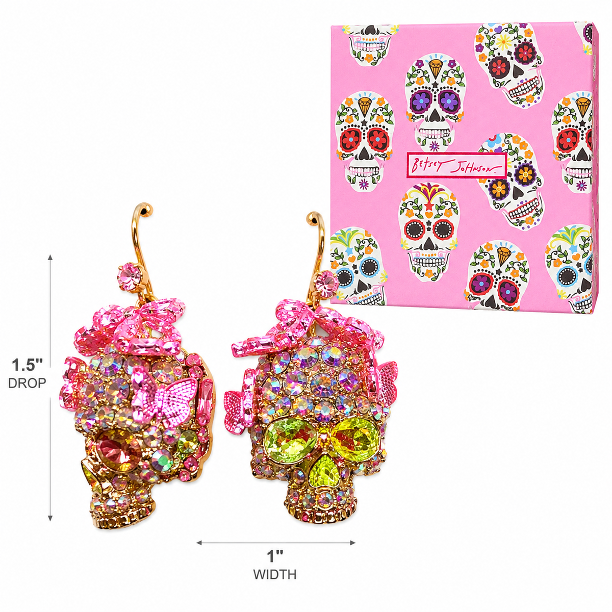Betsey Johnson Pink Skull
