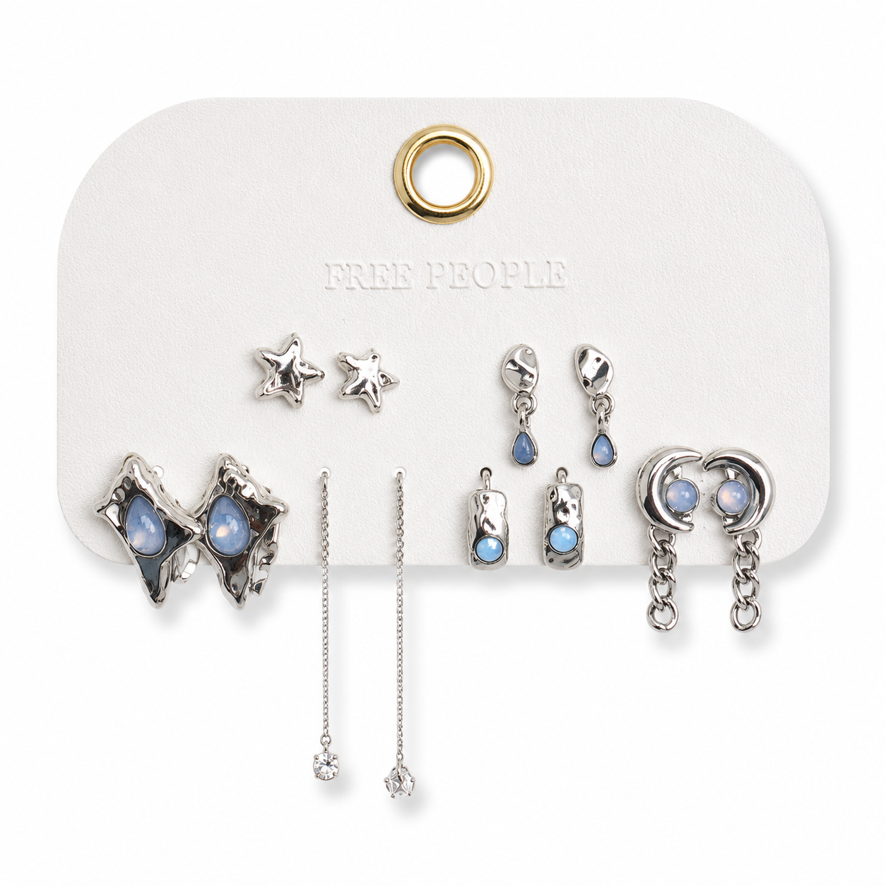 Free People Baez Gold Plated Earrings