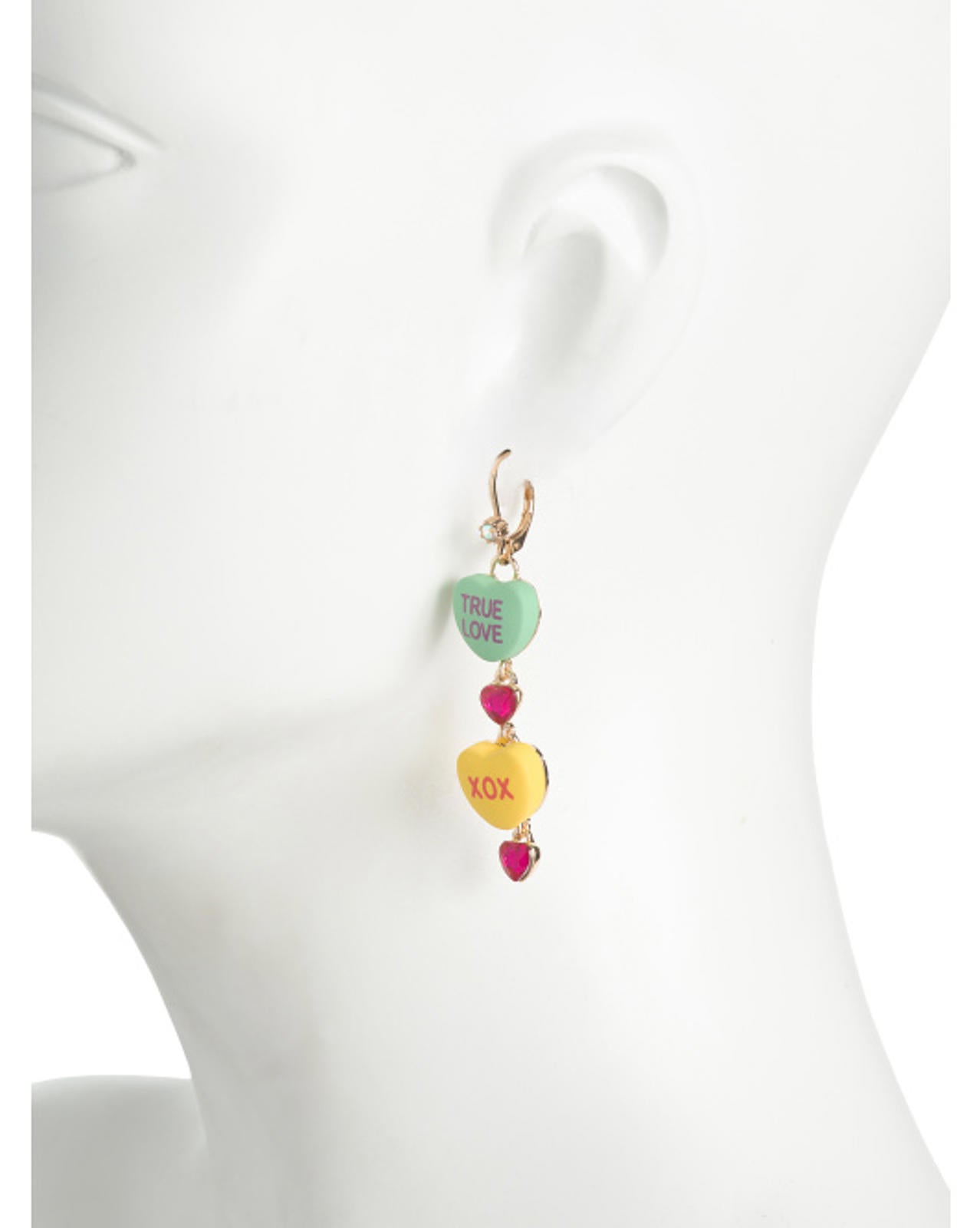 BETSEY JOHNSON Sweetheart Drop Earrings